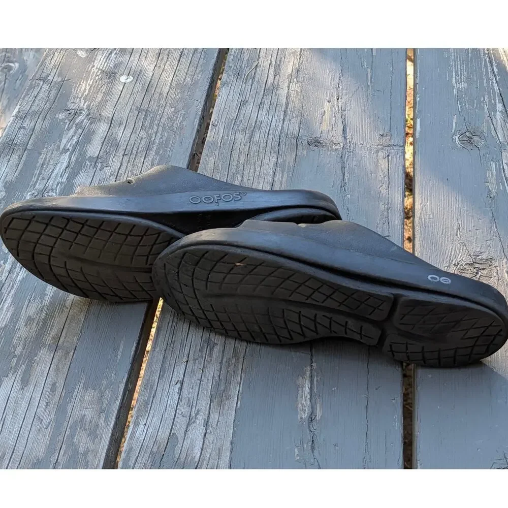 OOFOS OOahh Recovery Slide Sandals Black Men's Size 13 Comfort Orthopedic EU 46